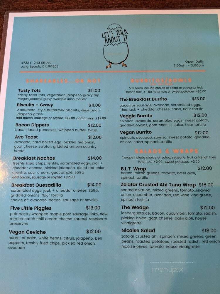 Let's Yolk About It - Long Beach, CA menu_pic