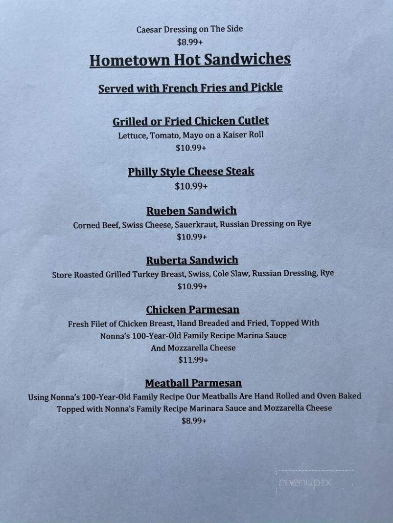 Cream Ridge Hometown Restaurant - Cream Ridge, NJ menu_pic