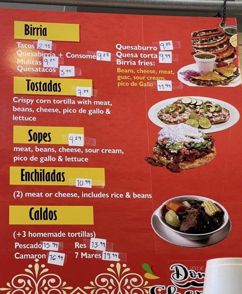 Don Chepe - Tulare, CA menu_pic