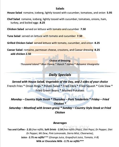 Long Beach Diner - Oak Island, NC menu_pic