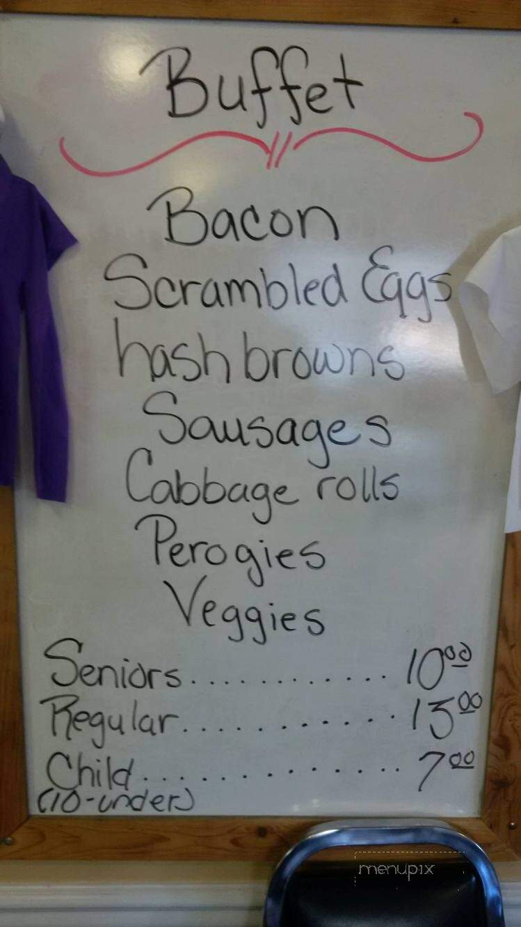Harvest Cafe - Lampman, SK menu_pic