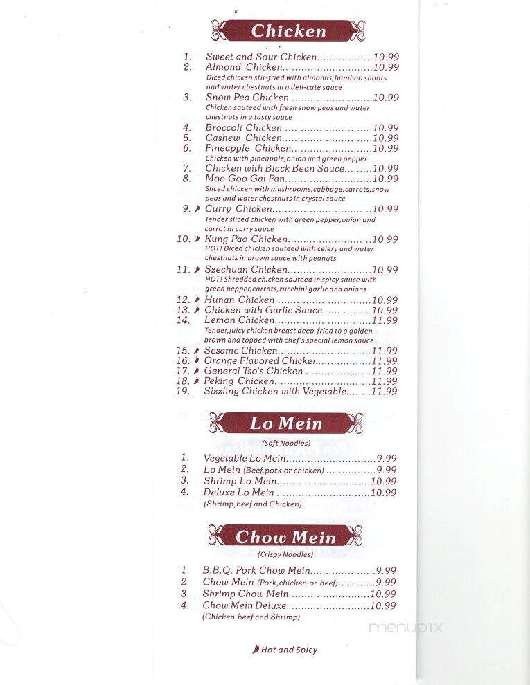 Dragon Treasure Chinese Restaurant - Fruita, CO menu_pic