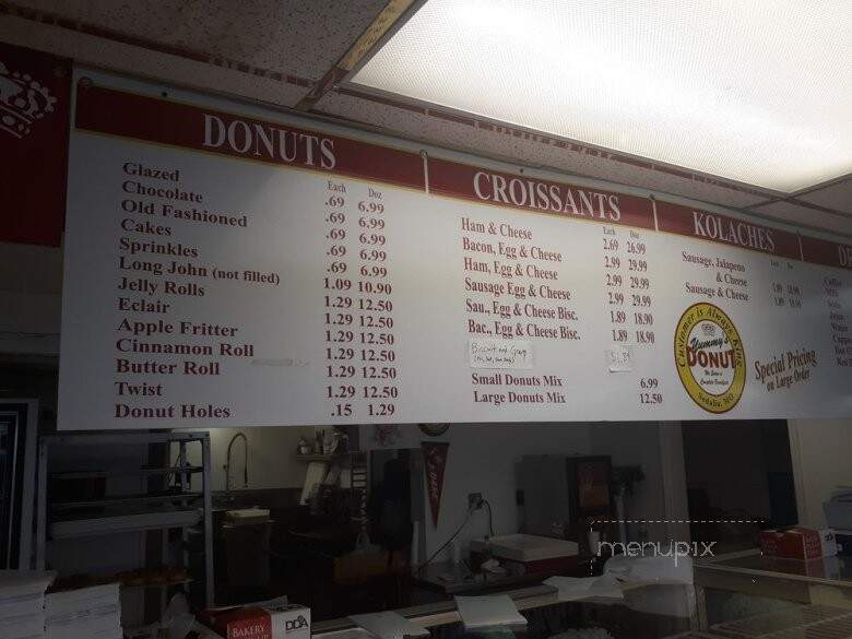 Yummy's Donut - Sedalia, MO menu_pic