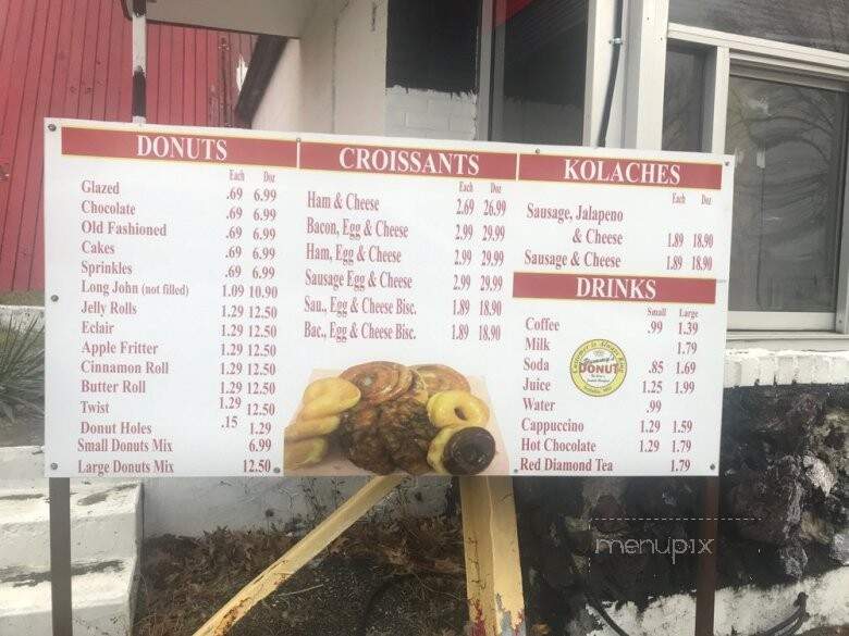 Yummy's Donut - Sedalia, MO menu_pic
