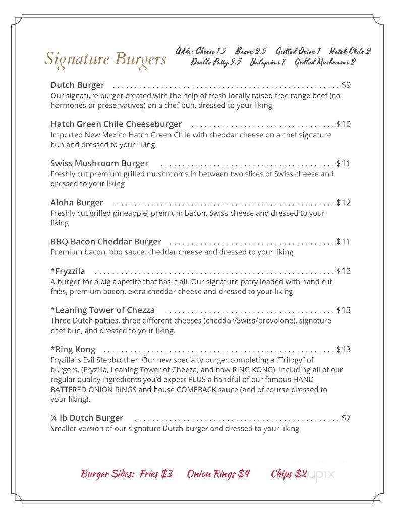 Dutch's Oven Dine In - Clinton, MS menu_pic
