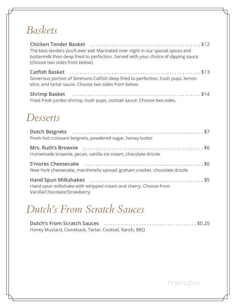 Dutch's Oven Dine In - Clinton, MS menu_pic