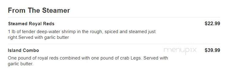Bahama Bob's - Pooler, GA menu_pic