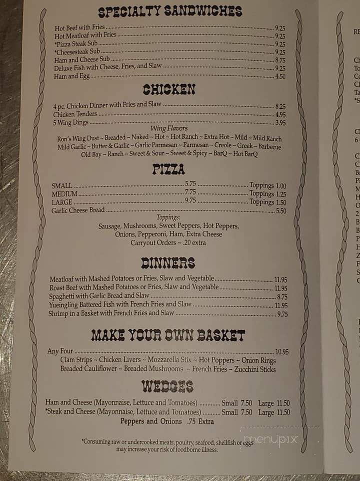 D Hitchin Post Bar & Restaurant - Manns Choice, PA menu_pic