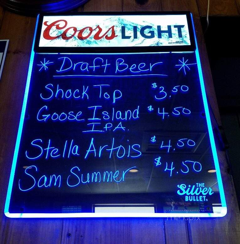 New Old Oak - Merrimac, MA menu_pic