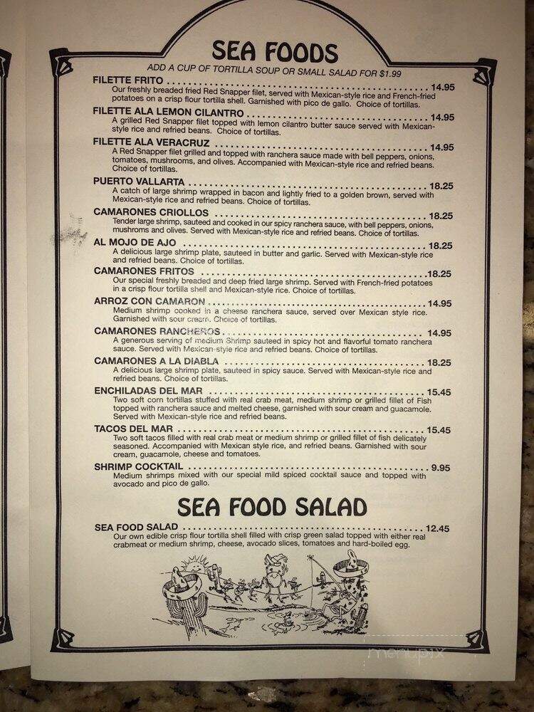 La Capilla Mexican Restaurant - La Palma, CA menu_pic