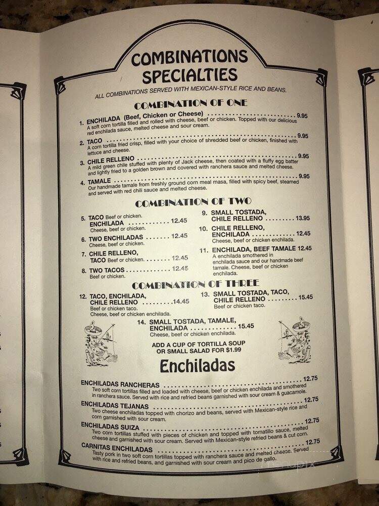 La Capilla Mexican Restaurant - La Palma, CA menu_pic