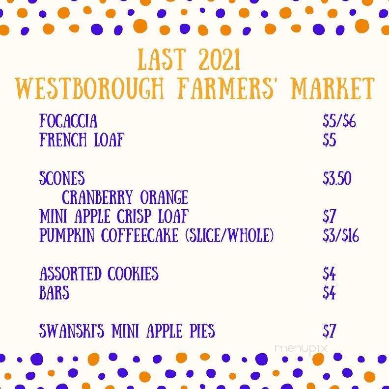 Swanskis Bake Shop - Westborough, MA menu_pic