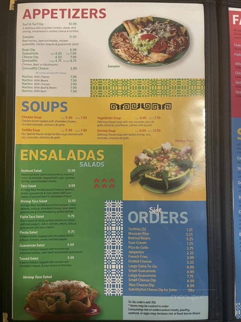 Casa Maya STL - Maplewood, MO menu_pic