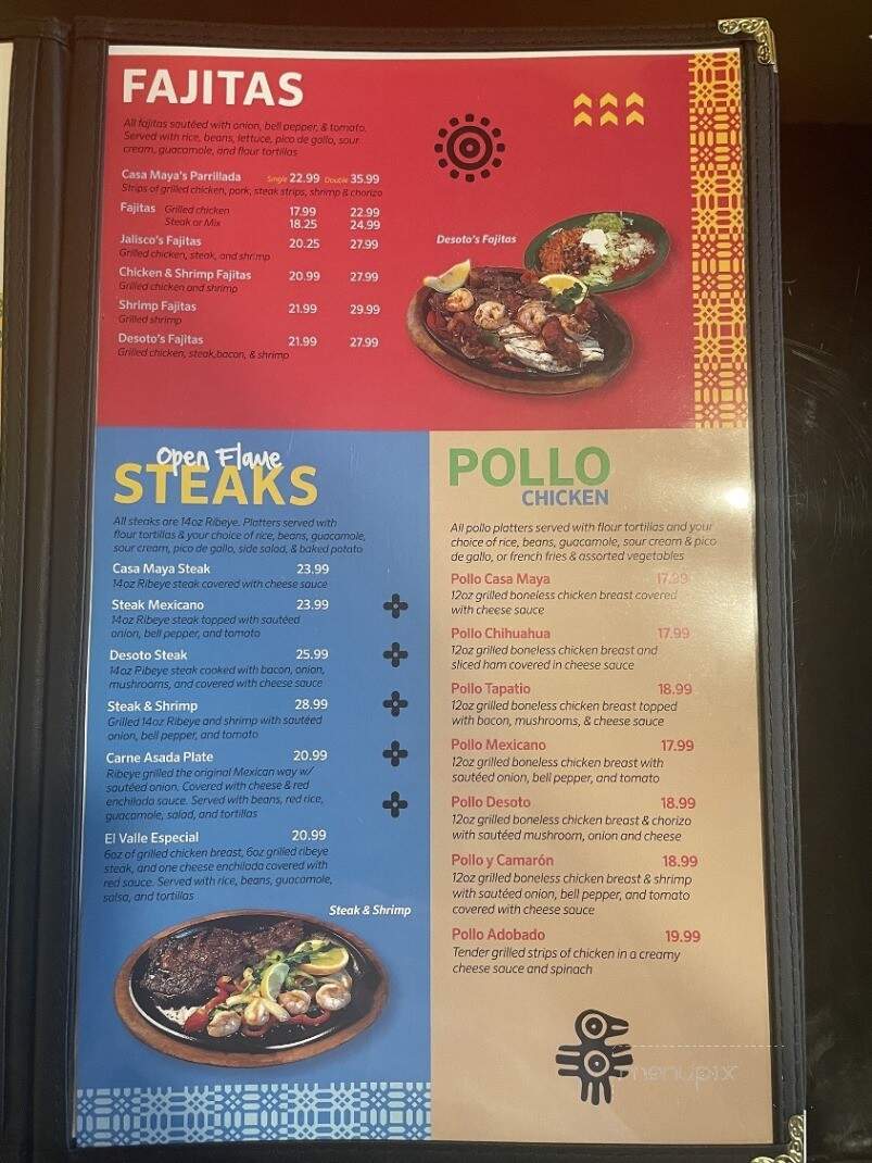 Casa Maya STL - Maplewood, MO menu_pic