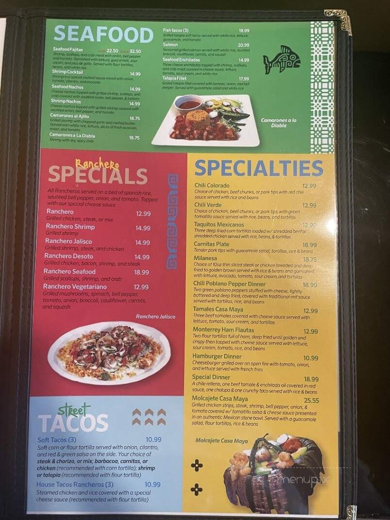 Casa Maya STL - Maplewood, MO menu_pic