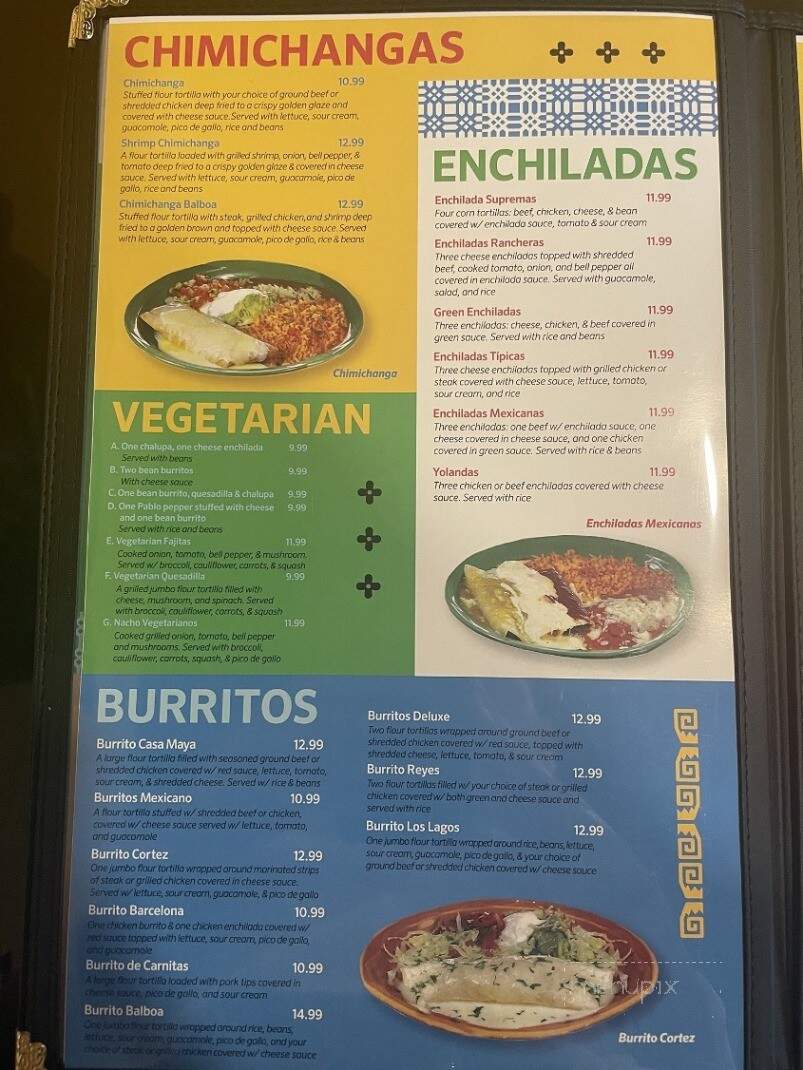 Casa Maya STL - Maplewood, MO menu_pic