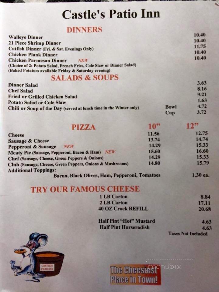 Castle's Patio Inn - Peoria, IL menu_pic