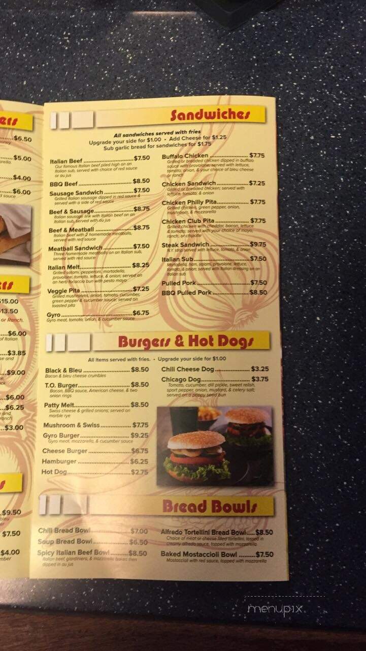 Souse's Lounge - Rockford, IL menu_pic