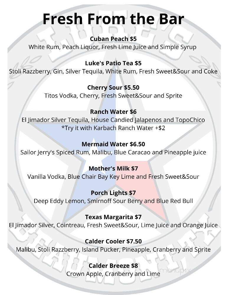 Luke's - Beaumont, TX menu_pic