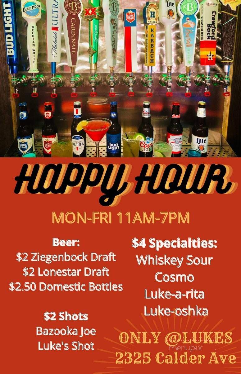 Luke's - Beaumont, TX menu_pic