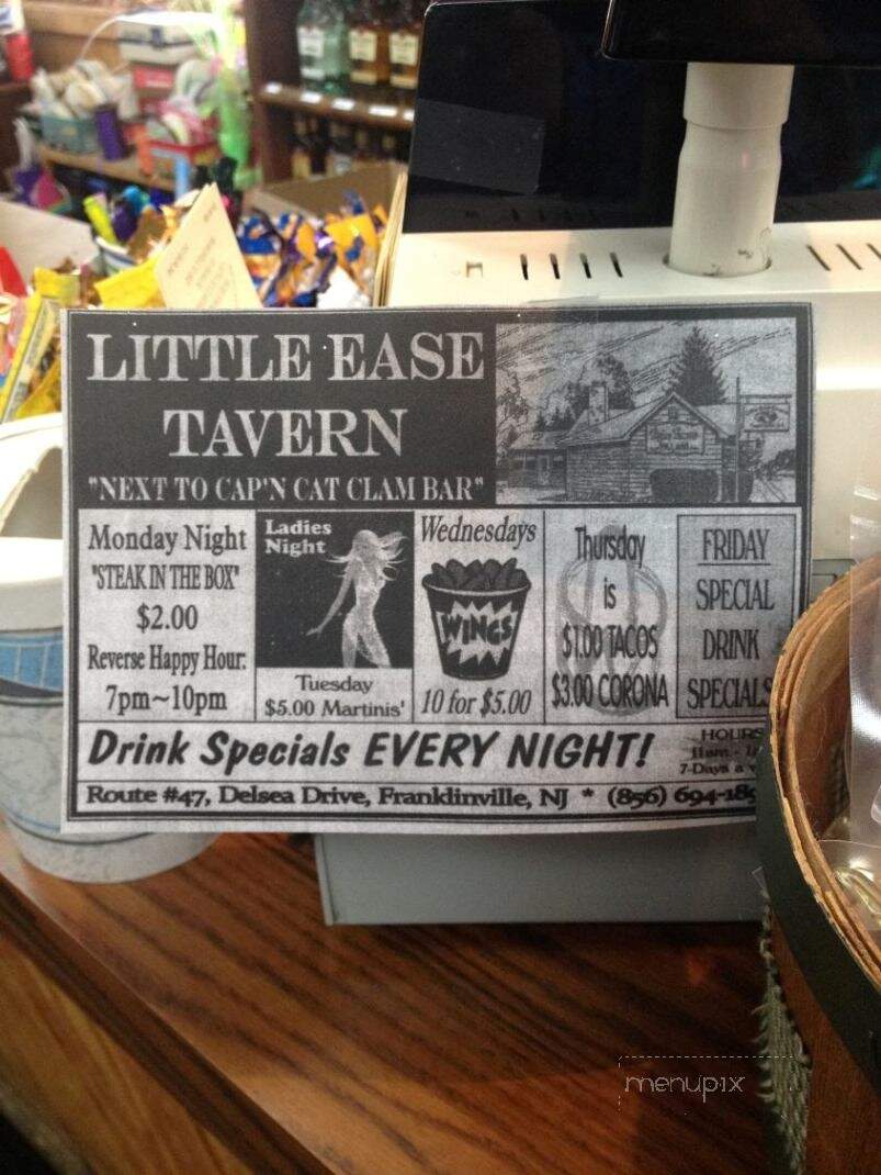 Little Ease Tavern - Franklinville, NJ menu_pic