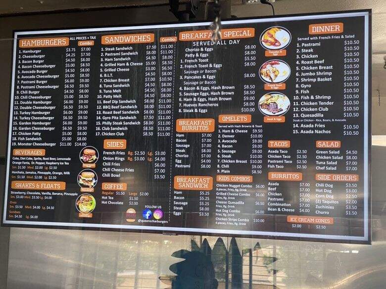 Queens Burgers - Pacoima, CA menu_pic