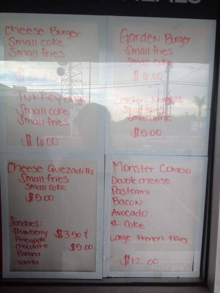 Queens Burgers - Pacoima, CA menu_pic