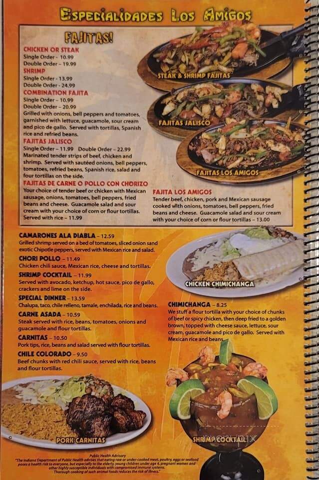 Los Amigos - New Castle, IN menu_pic