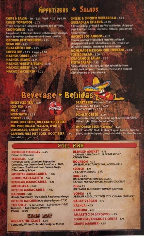 Los Amigos - New Castle, IN menu_pic
