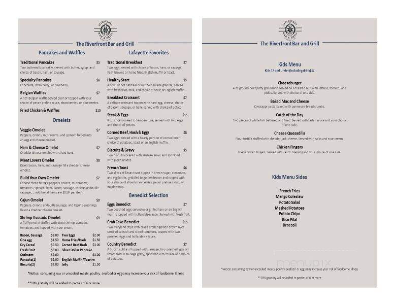 Gun Room Restaurant - Marietta, OH menu_pic