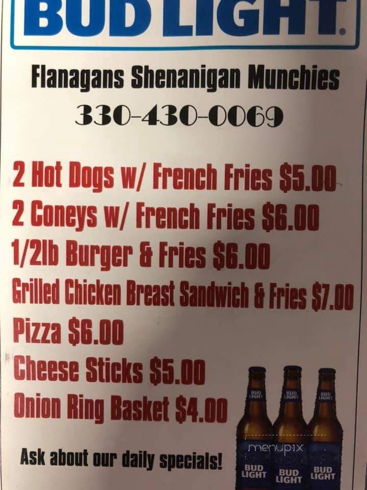 Flanagan's Pub of Canton - Canton, OH menu_pic