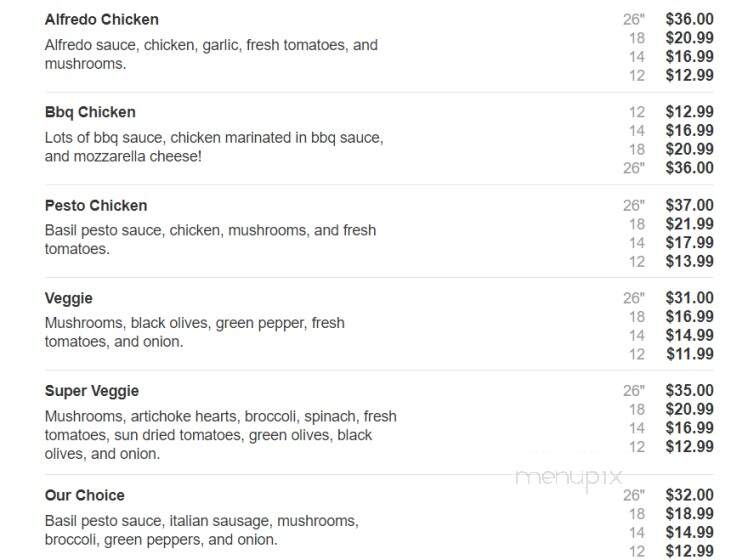 Big Daddy's Pizza - Cambridge City, IN menu_pic