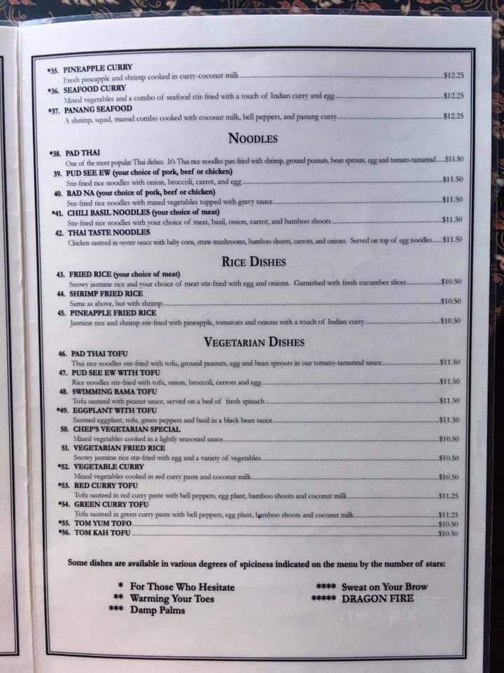 Thai Taste Restaurant - Lewiston, ID menu_pic
