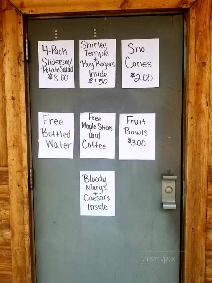 Shamrock Club - Wibaux, MT menu_pic