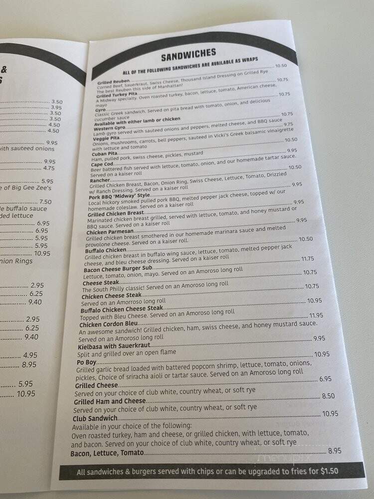 Midway Grille - Coatesville, PA menu_pic