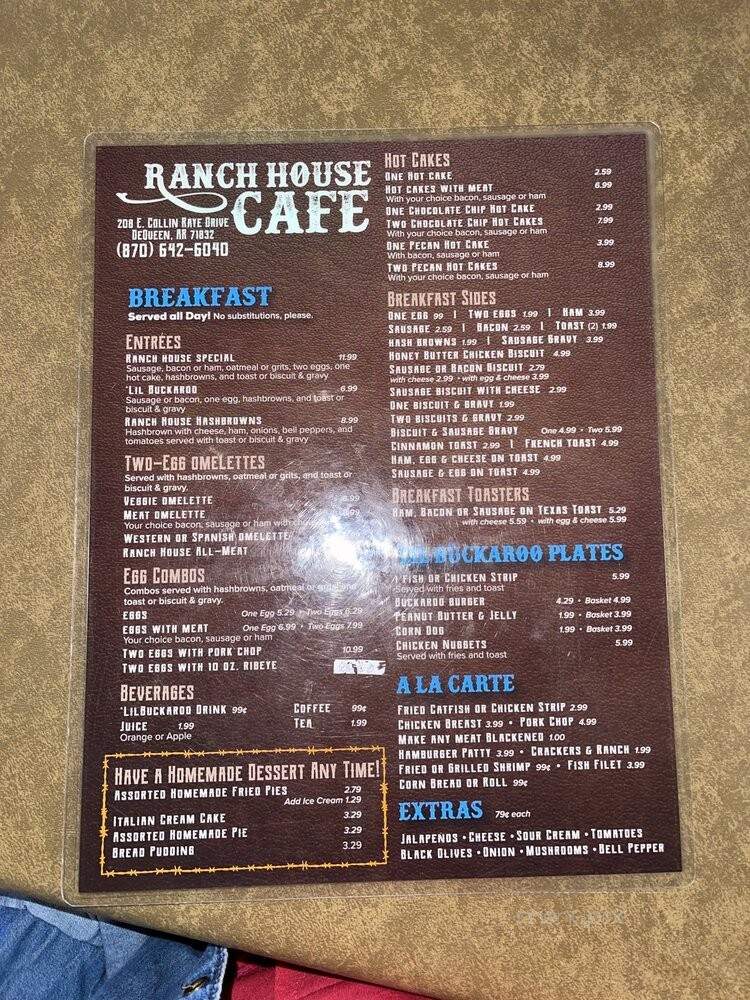 Ranch House Cafe - De Queen, AR