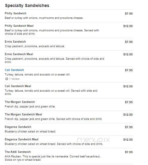 Don's Sandwich Shop & Deli - Redding, CA menu_pic