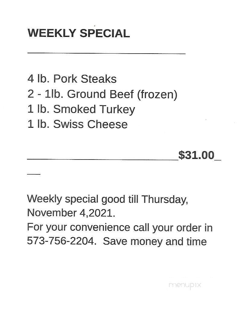 Farmington Meat & Processing - Farmington, MO menu_pic