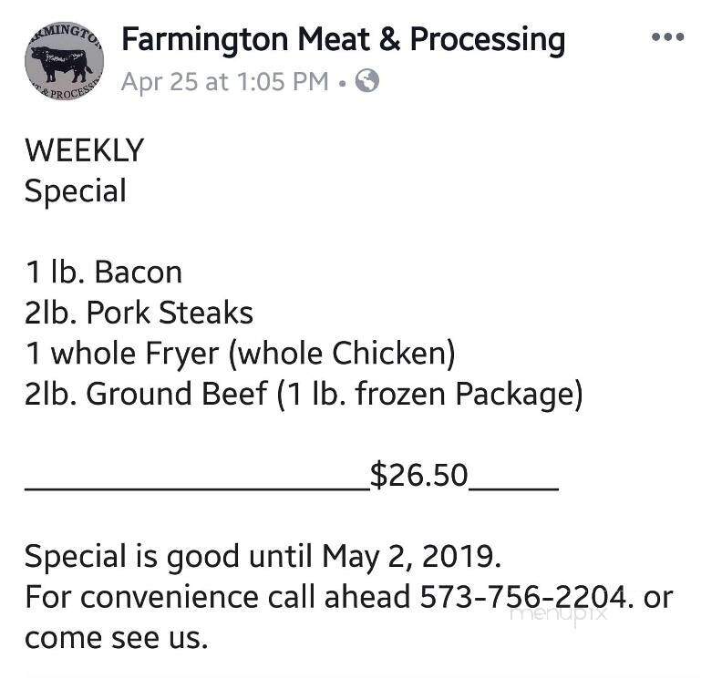 Farmington Meat & Processing - Farmington, MO
