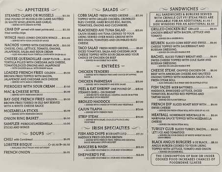 Mackey's - Douglassville, PA menu_pic
