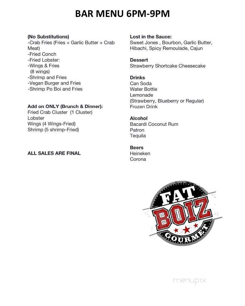 Fatboiz Gourmet - McDonough, GA menu_pic