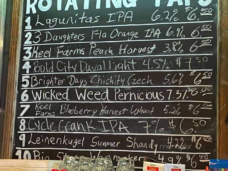 Brighter Days Brewing - Tarpon Springs, FL menu_pic