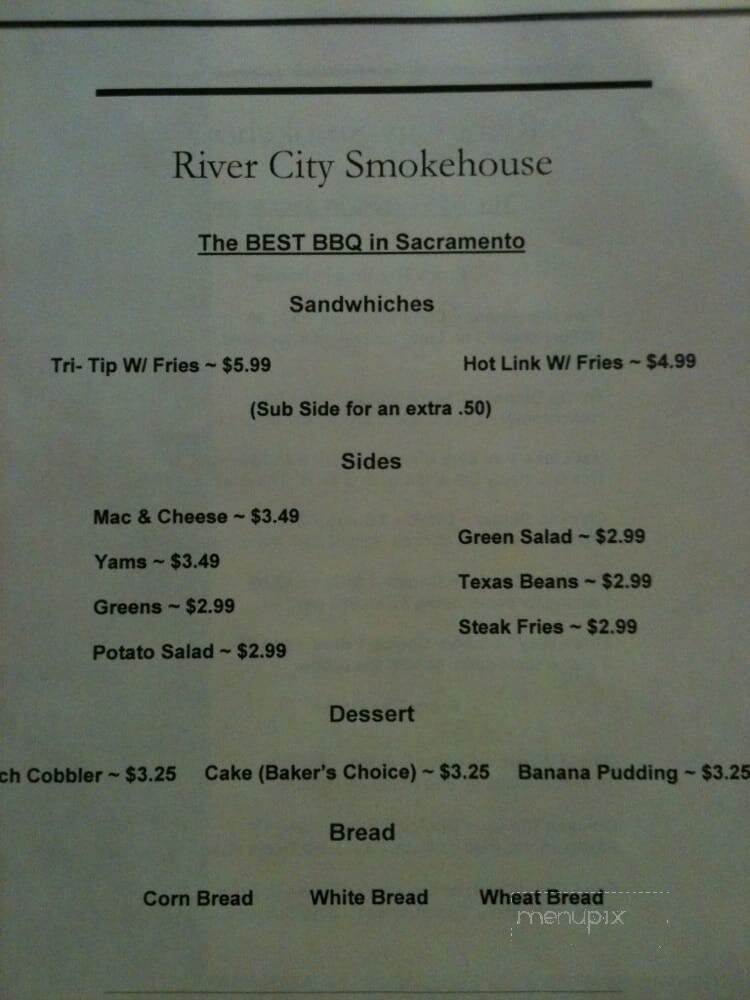 River City Smokehouse - Gallipolis, OH menu_pic