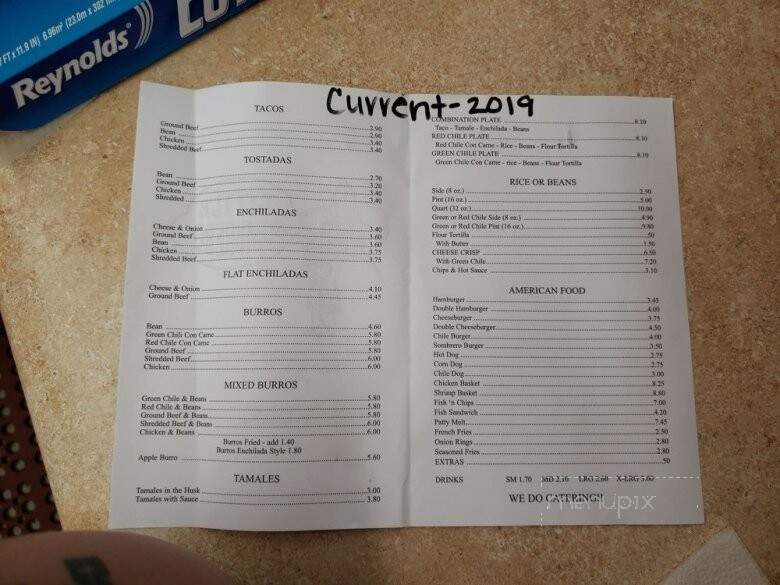 Little Sombrero - Casa Grande, AZ menu_pic