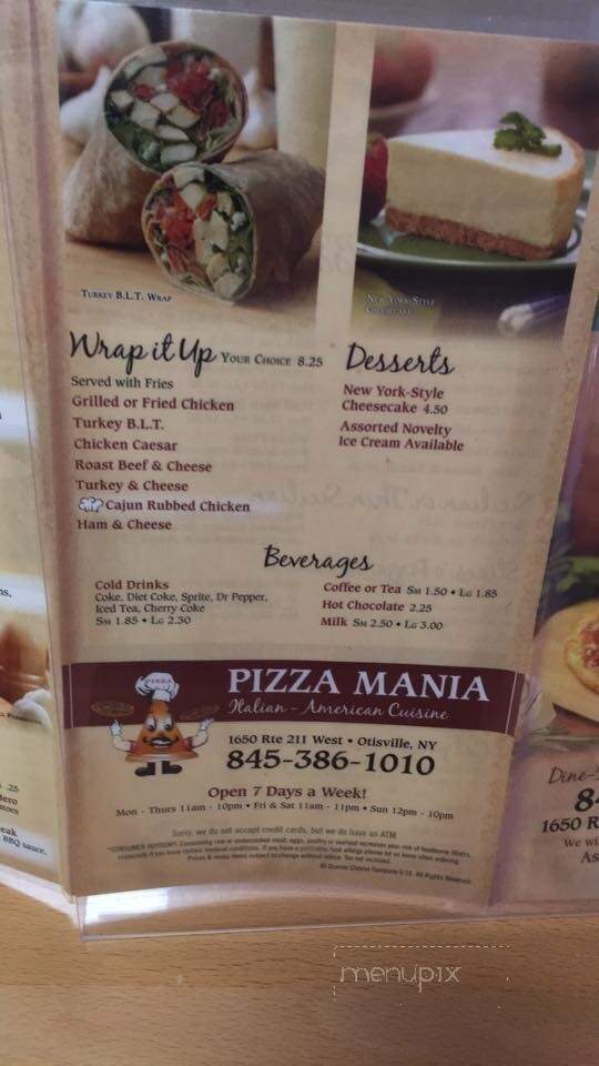Pizza Mania - Otisville, NY