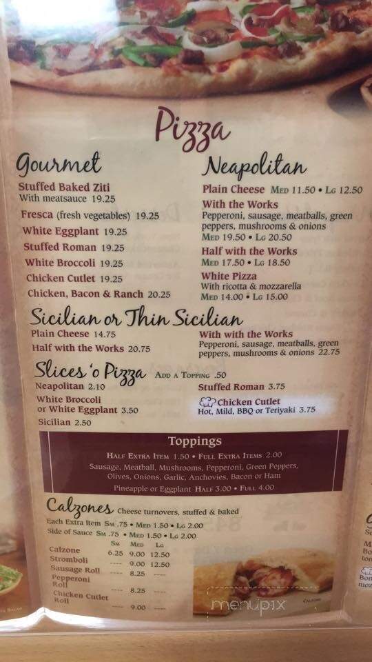 Pizza Mania - Otisville, NY menu_pic