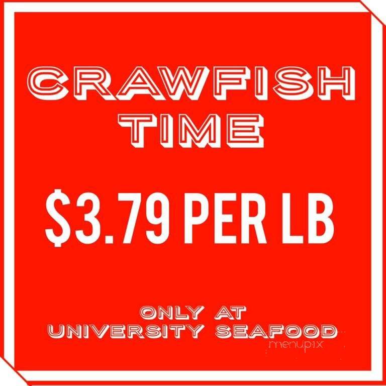 University Seafood - Baton Rouge, LA menu_pic