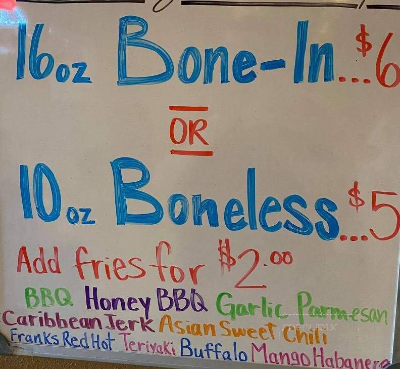 Bank Bar & Grille - Westgate, IA menu_pic