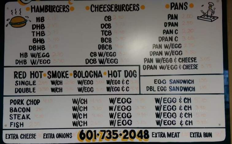 Cooley's Hamburgers - Waynesboro, MS menu_pic