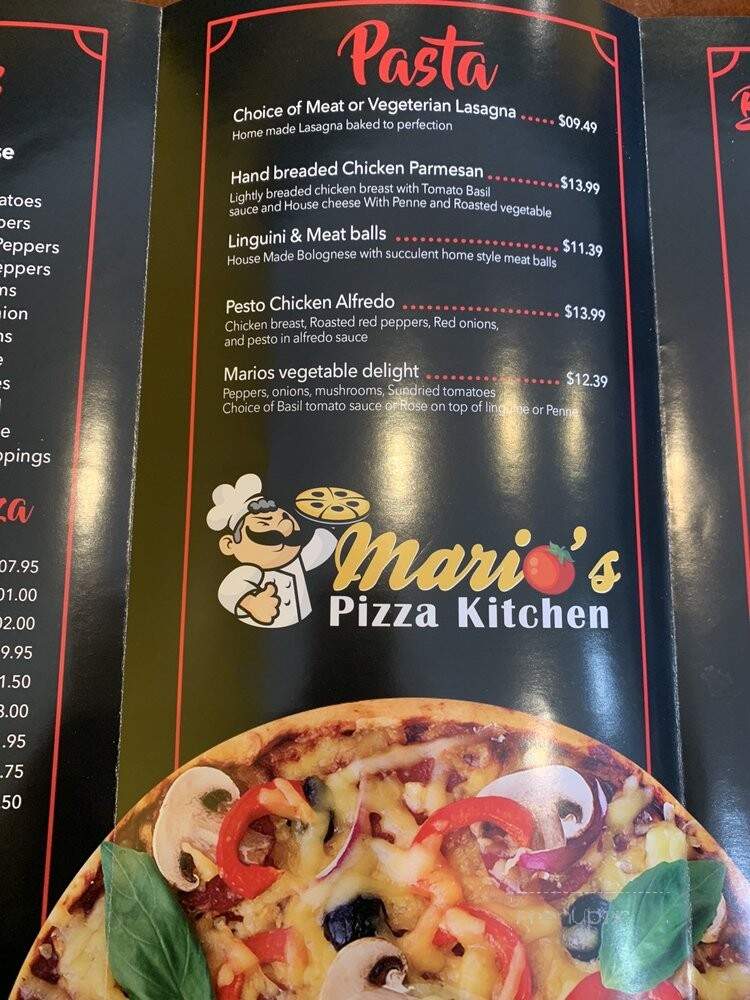 Mario's Pizza Kitchen - Scarborough, ON menu_pic